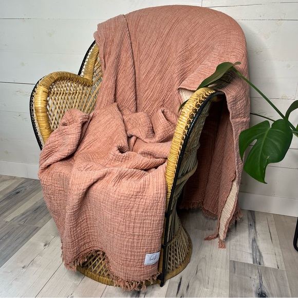 Blanket - Mussola Flow Blanket (Terracotta) - Picture 4 of 9